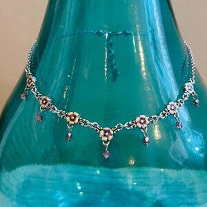 Brighton Lavender "Forget Me Not" Flower Necklace